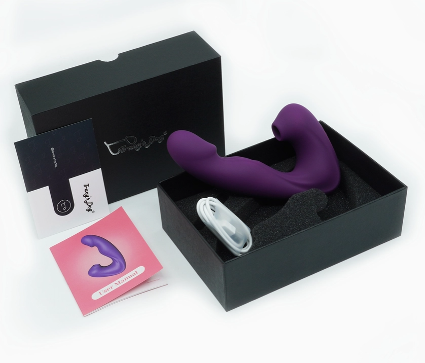 Tracy's Dog 2 in 1 Stimulation Vibrator ~ Purple
