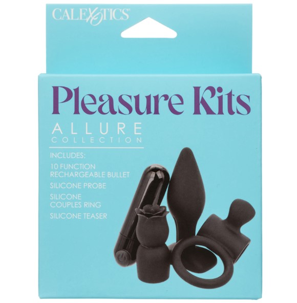 CalExotics Pleasure Kits Allure Collection, 10-Function Waterproof Rechargeable
