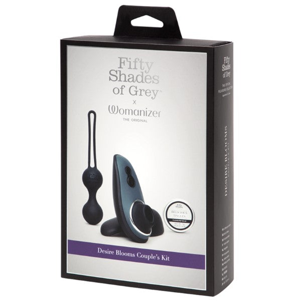 Fifty Shades of Grey X Womanizer Desire Blooms Kit-Black