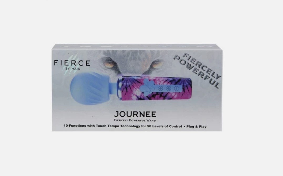 Fierce by Maia ~ Journee Tie Dye, Mini Wand Massager