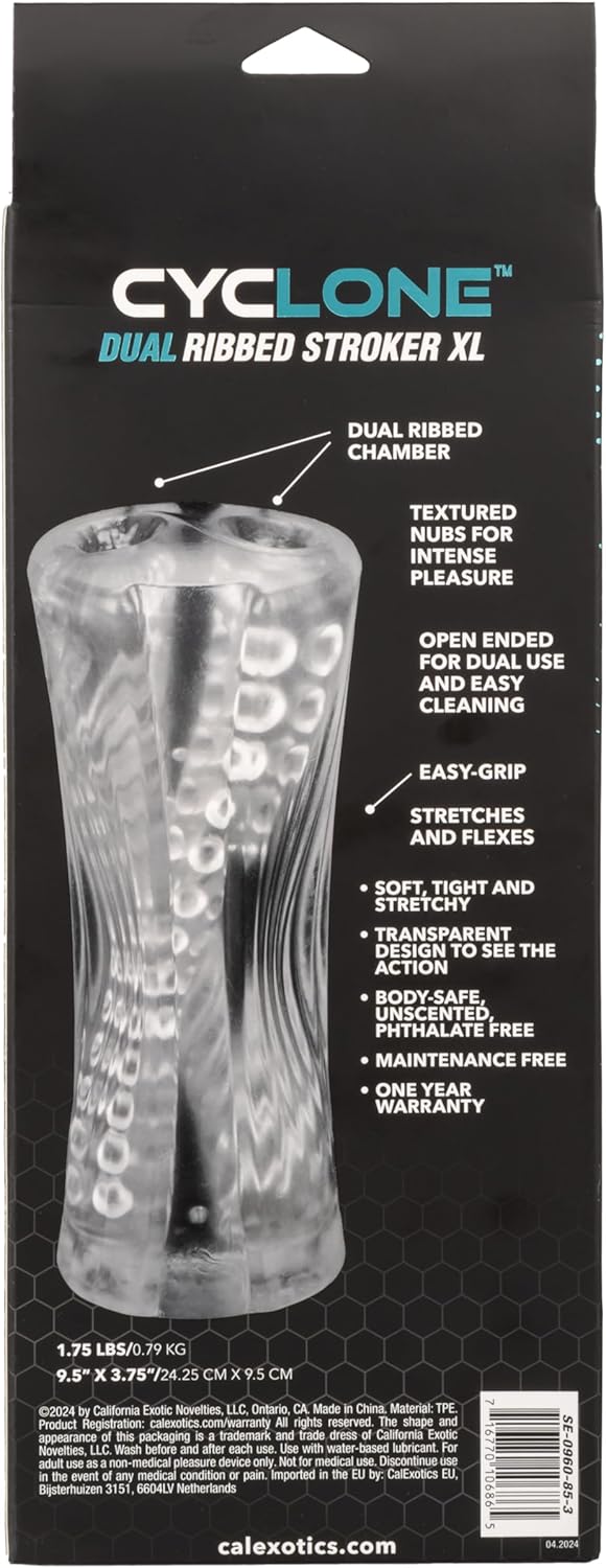 CalExotics Cyclone Dual Ribbed Stroker XL