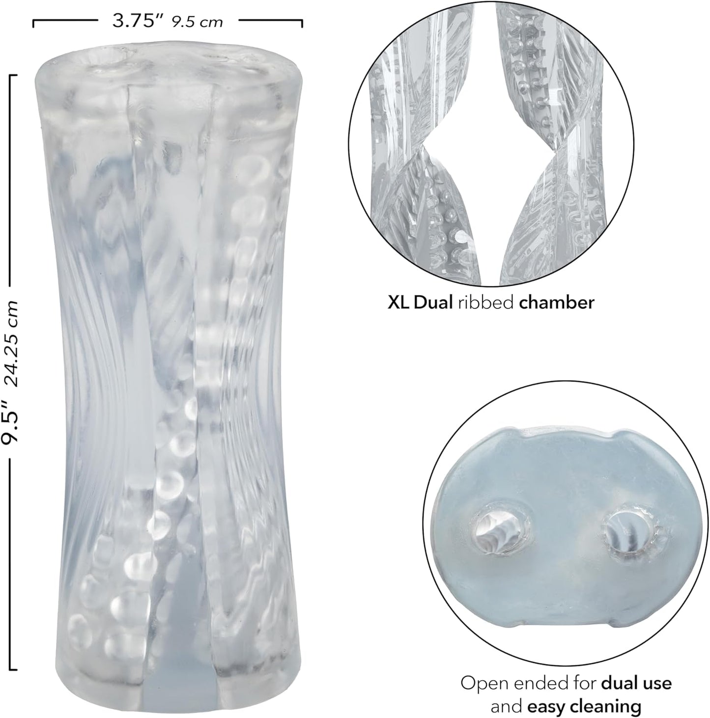 CalExotics Cyclone Dual Ribbed Stroker XL