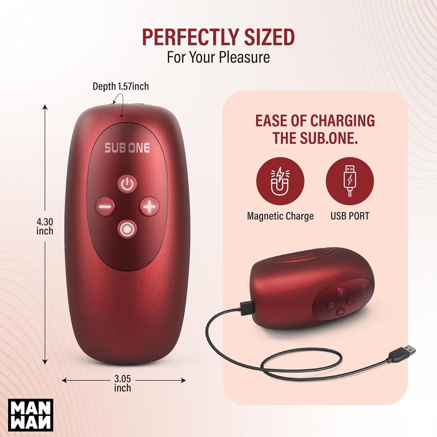 Man Wan Sub One Vibrating Tapping Masturbator