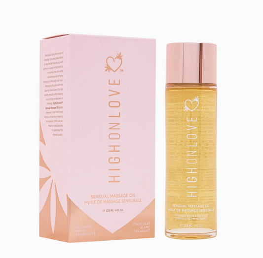 Sensual Massage Oil - Decadent White Chocolate, 4 oz
